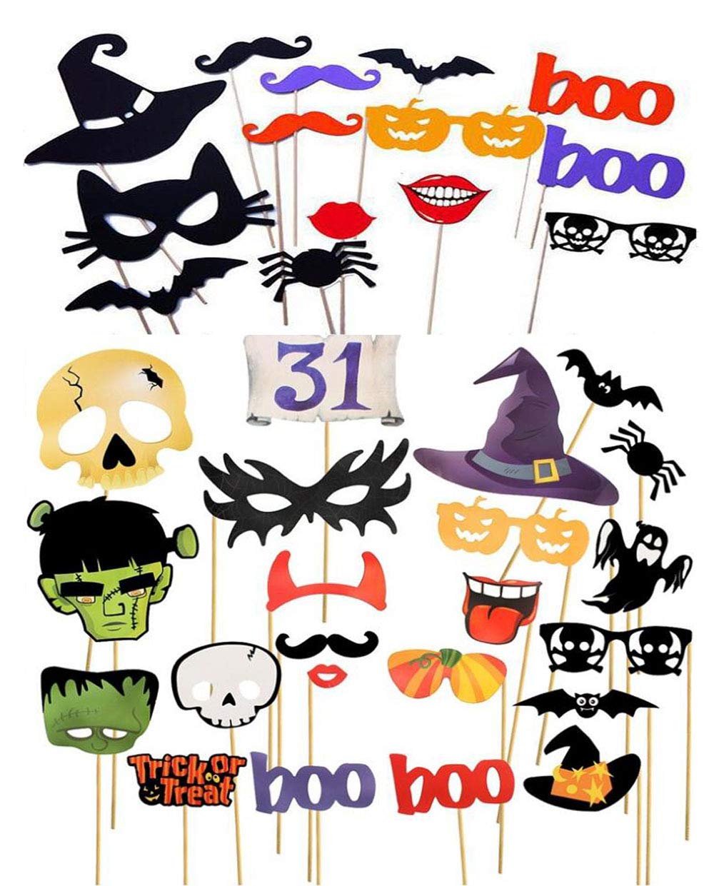 1000x1241 Liprofe Photo Booth Props Pcs For Halloween New