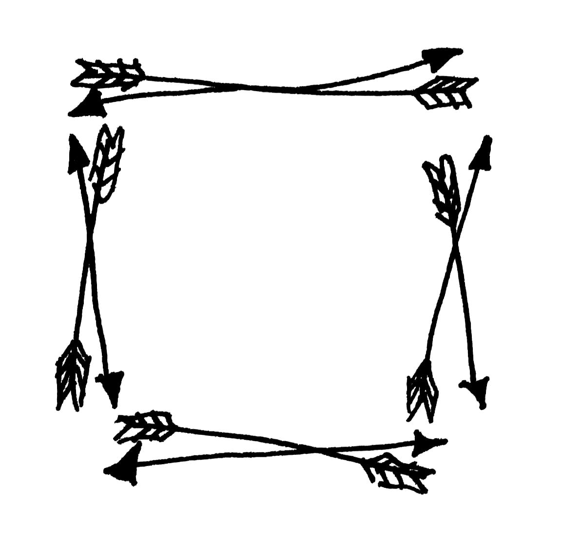 1153x1118 Hand Drawn Frames To Doodle Dawn Nicole