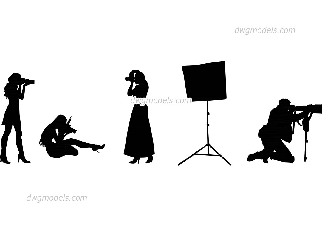 1080x760 People Photographers Dwg, Free Cad Blocks Download