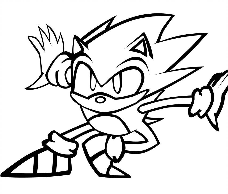 969x825 Photoshop Re Ink Classic Sonic Sketch