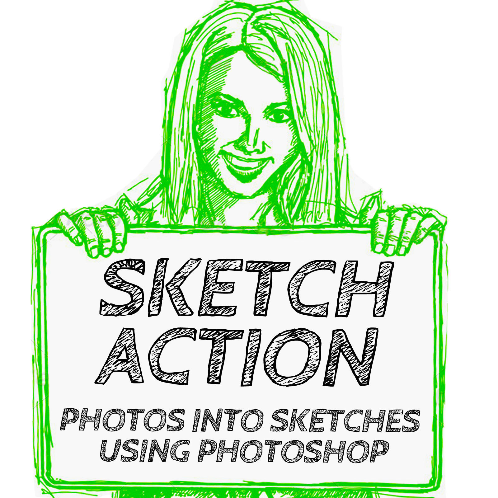 1600x1600 Turn Digital Photos Into Sketches Photoshop Action