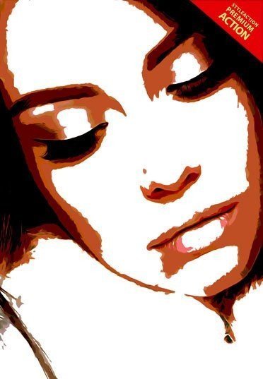 372x537 Vector Paint Photoshop Action