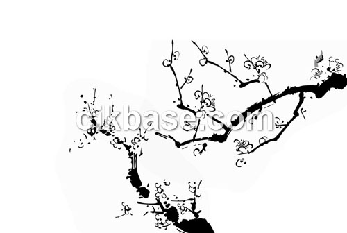 500x336 Chinese Painting Ink Plum Photoshop Brushes Abr Source