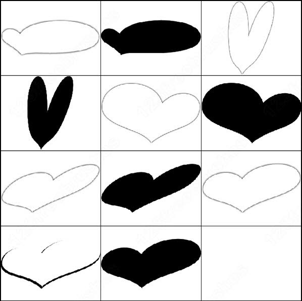 598x597 heart brush photoshop brushes in photoshop brushes abr