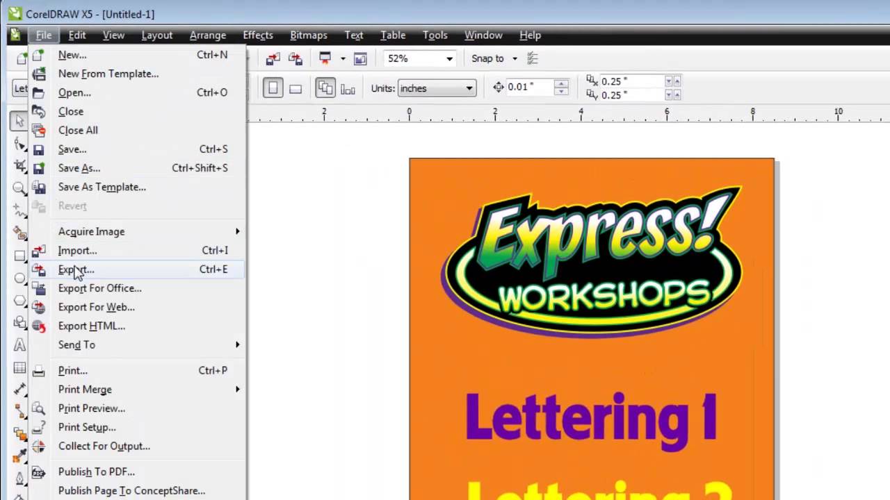 1280x720 How To Create A Coreldraw And Export It To Photoshop As