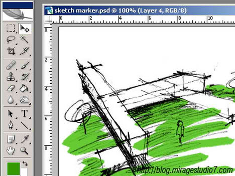 468x351 Digital Marker Colouring