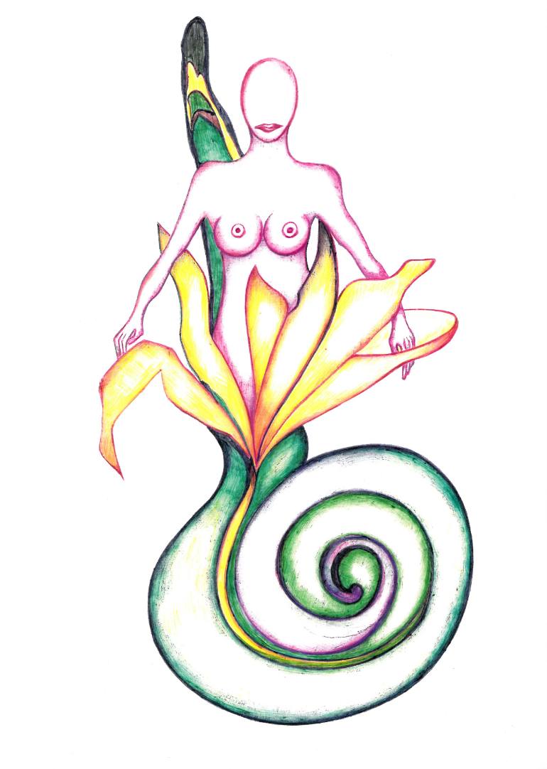 770x1082 Snail Drawing