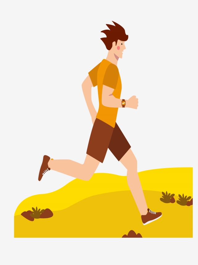 640x856 Autumn Boys Running In The Field Hand Drawing Commercial Elements