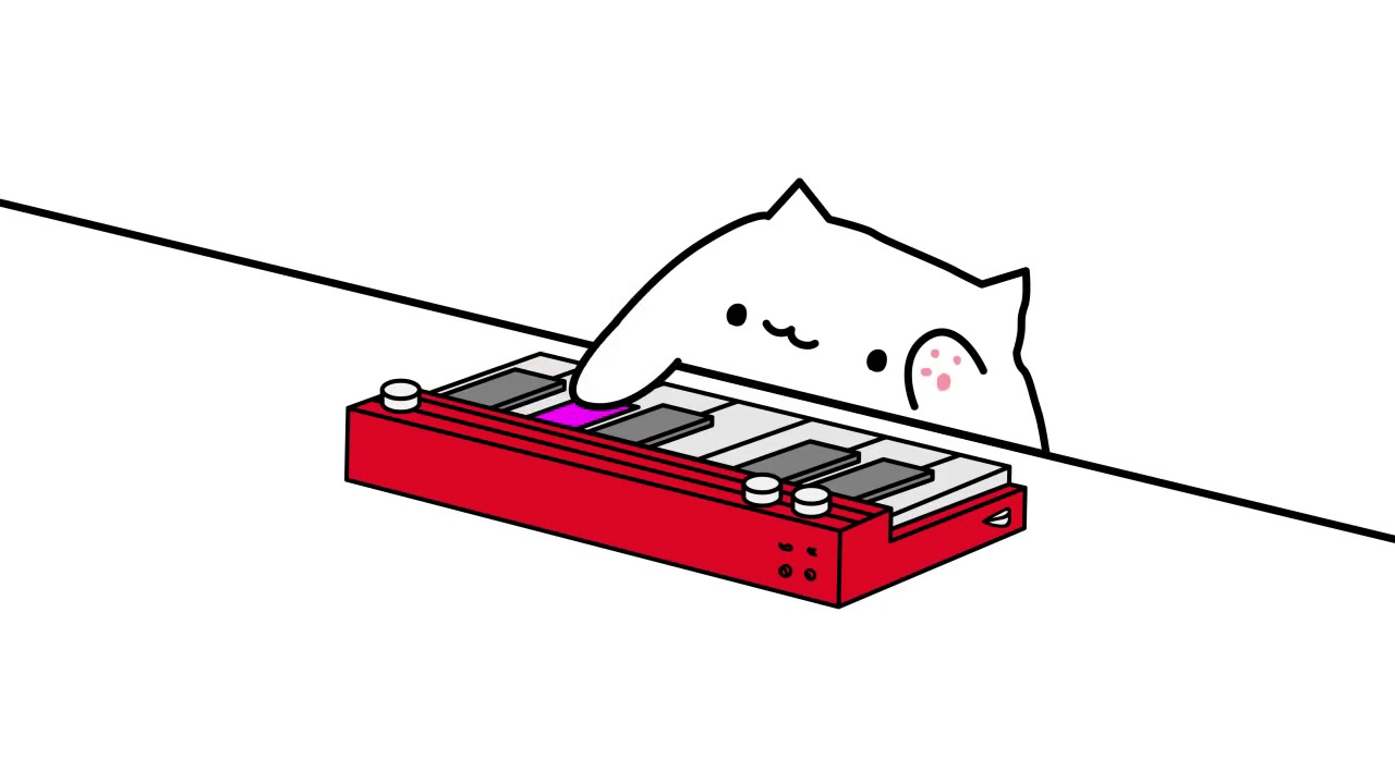 1280x720 Piano Cat Let's Go