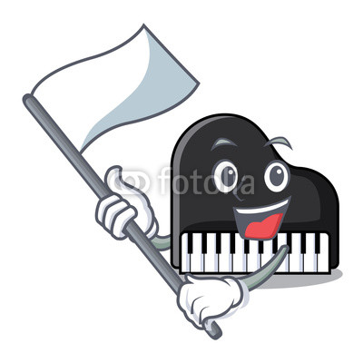 400x400 With Flag Piano Mascot Cartoon Style Buy Photos Ap Images