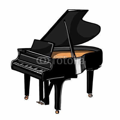400x400 Realistic Instrument Cartoon Illustration Drawing Piano Buy