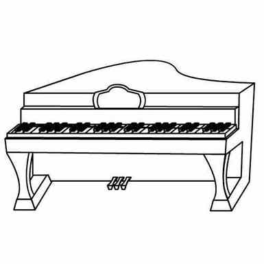 385x385 Drawn Piano Drawing Free Clip Art Stock Illustrations