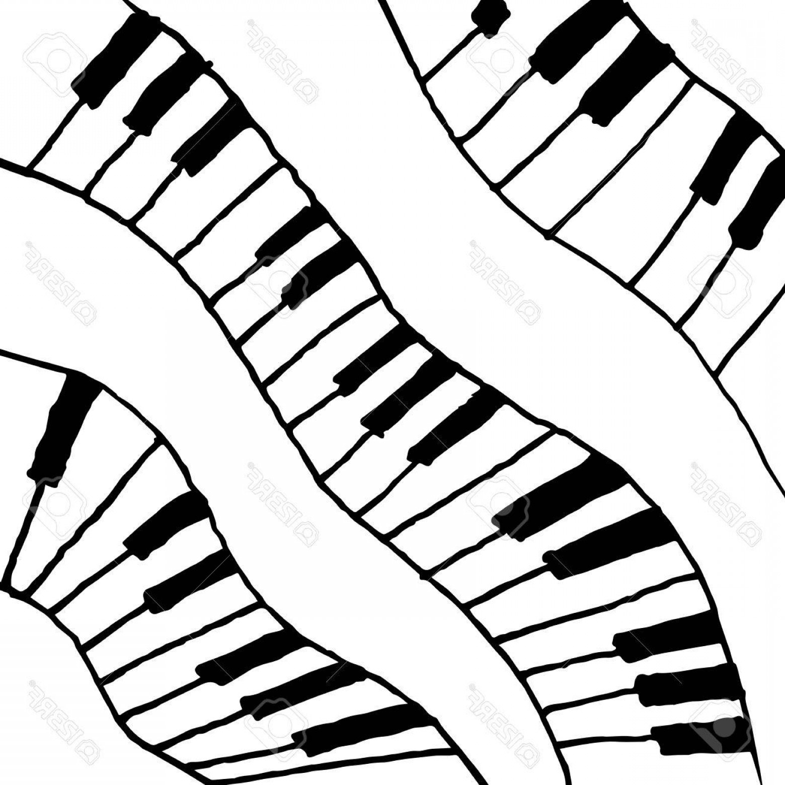 1560x1560 Photostock Vector Piano Keys Sketch Abstract Music Background