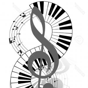 300x300 Stock Illustration Piano Keys Vector Drawing Soidergi
