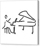163x186 Pianist Musician Plays The Piano Drawing