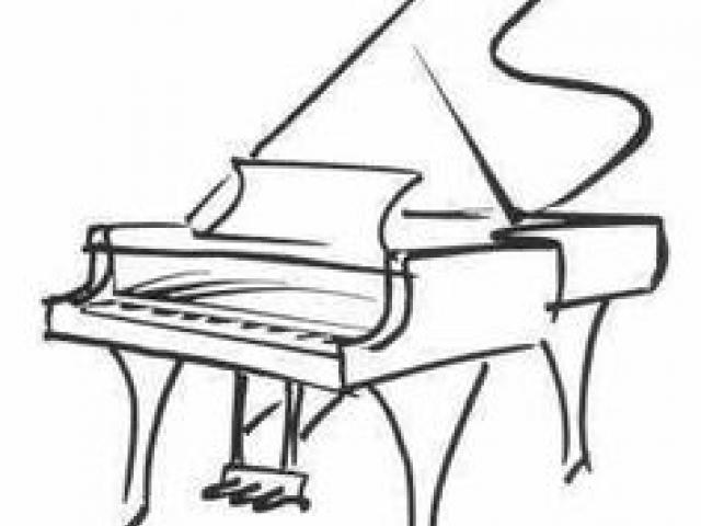 640x480 Drawn Piano Drawing Free Clip Art Stock Illustrations