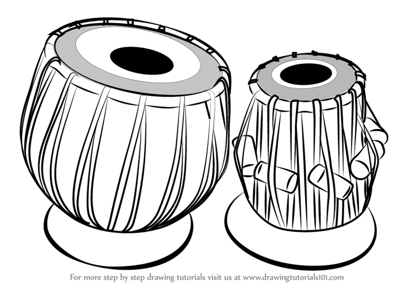 800x567 Learn How To Draw A Tabla