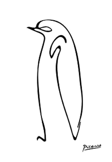 381x550 Picasso Penguin Photographic Print