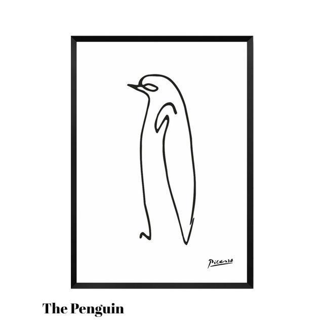 640x640 The Line Drawings Of Pablo Picasso' Print On Canvas Warblers