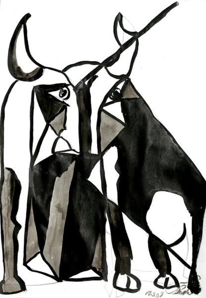 415x600 Picasso Bull Posters Fine Art America