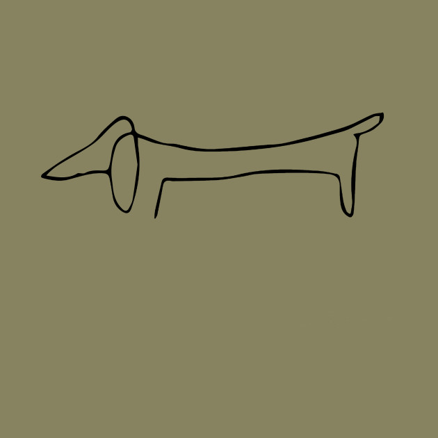 630x630 Picasso's Dachsund