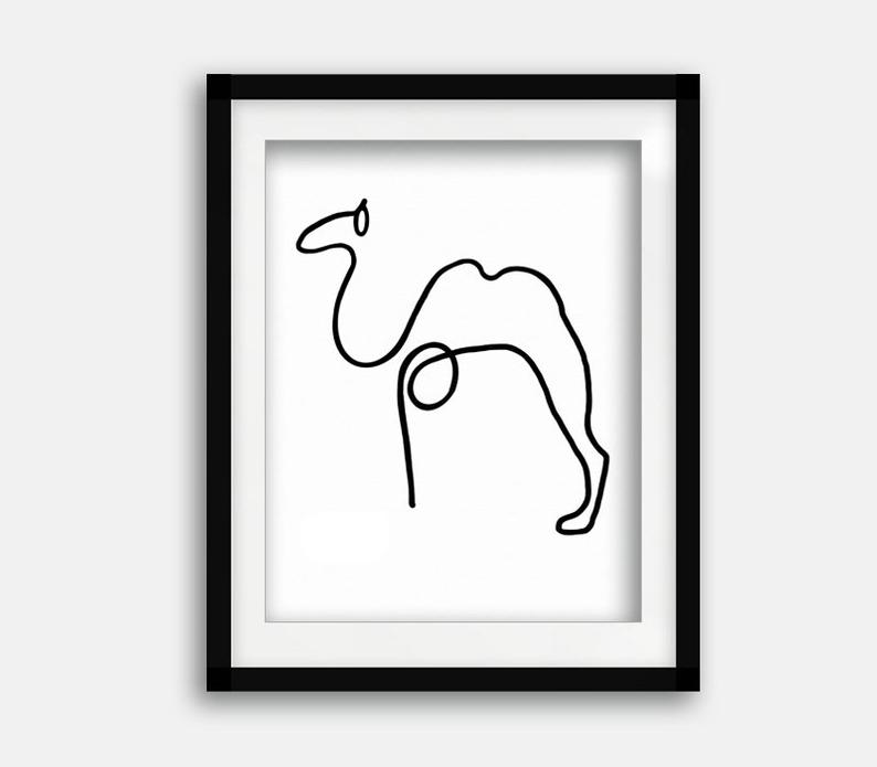 794x695 Picasso Print Minimalist Picasso Animal Printable Download Etsy