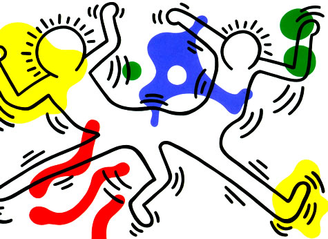 475x346 On The Shoulders Of Giants Keith Haring Keith Haring