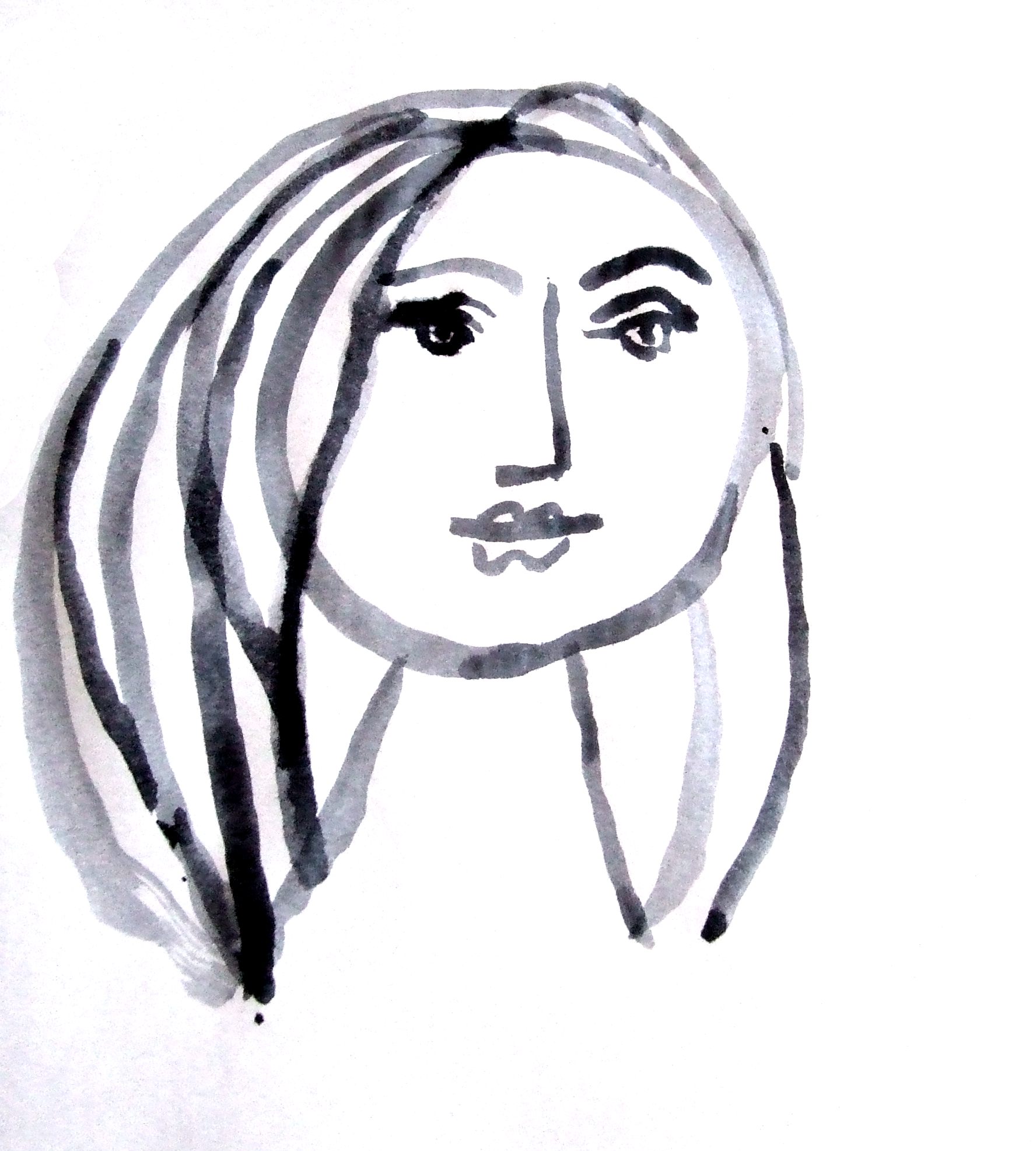 Picasso Girl Drawing
