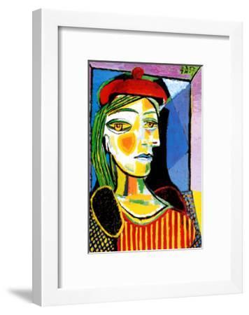 356x450 Girl With Red Beret Art Print