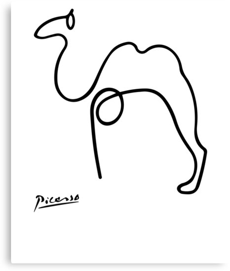 466x550 pablo picasso camel artwork t shirt, reproduction sketch canvas