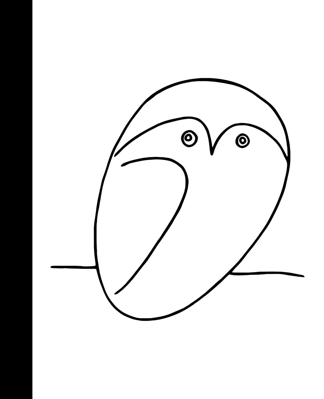 1103x1360 Premium Notebook Owl