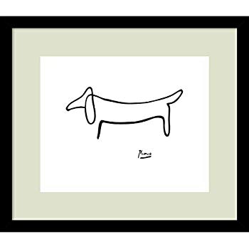 350x350 Buyartforless Framed The Dog