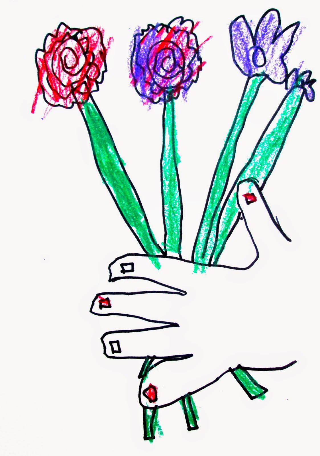 1123x1600 Picasso Inspired Valentine Bouquets