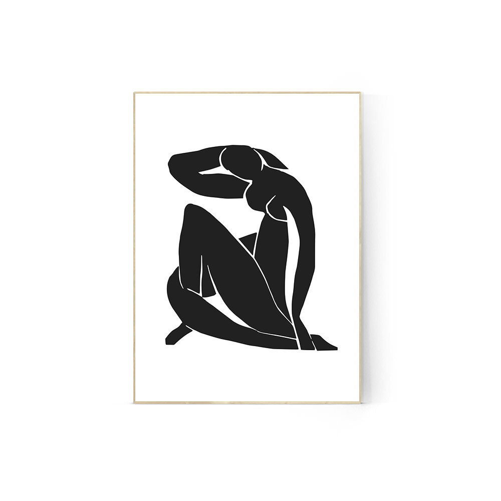 1000x1000 matisse black woman print abstract woman poster matisse wall etsy
