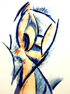 300x400 Woman Pochoir