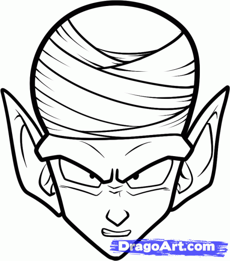 458x520 step how to draw piccolo easy