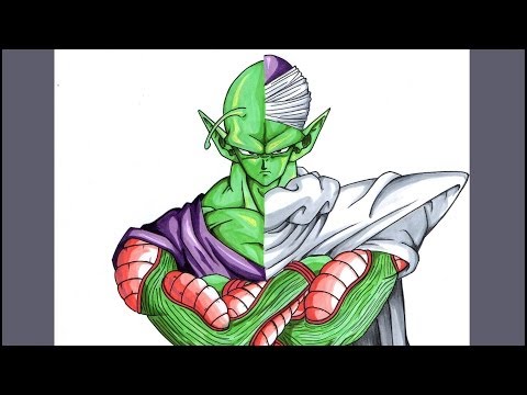480x360 drawing piccolo from dragonball z