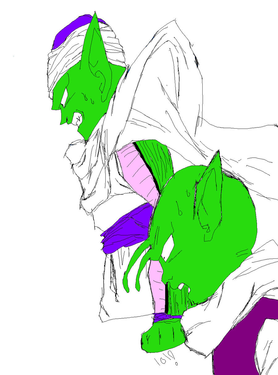 900x1216 drawing of piccolo and dende