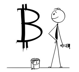 261x240 Cartoon Stick Man Drawing Conceptual Illustration Of Mining