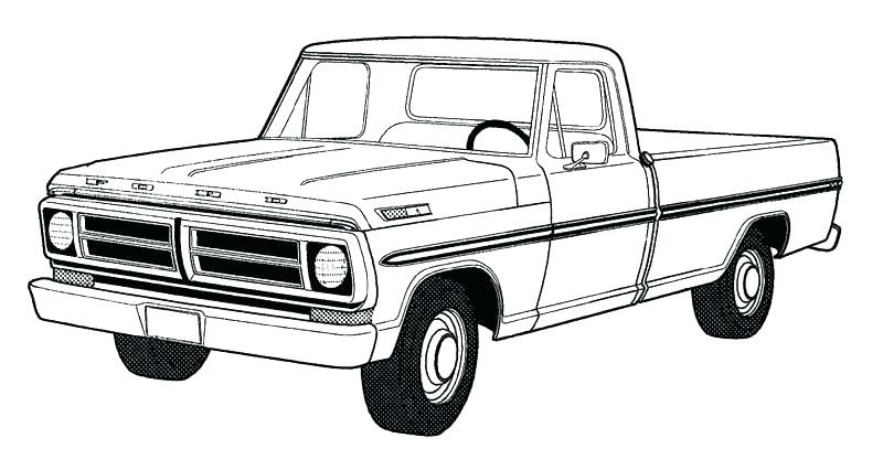 800x426 Pickup Truck Coloring Pages Luxury Truck Drawing For Kids