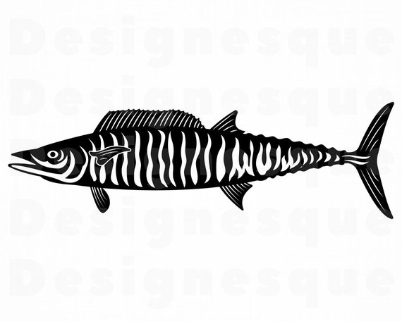 570x456 wahoo fishing fish fishing clipart fishing etsy