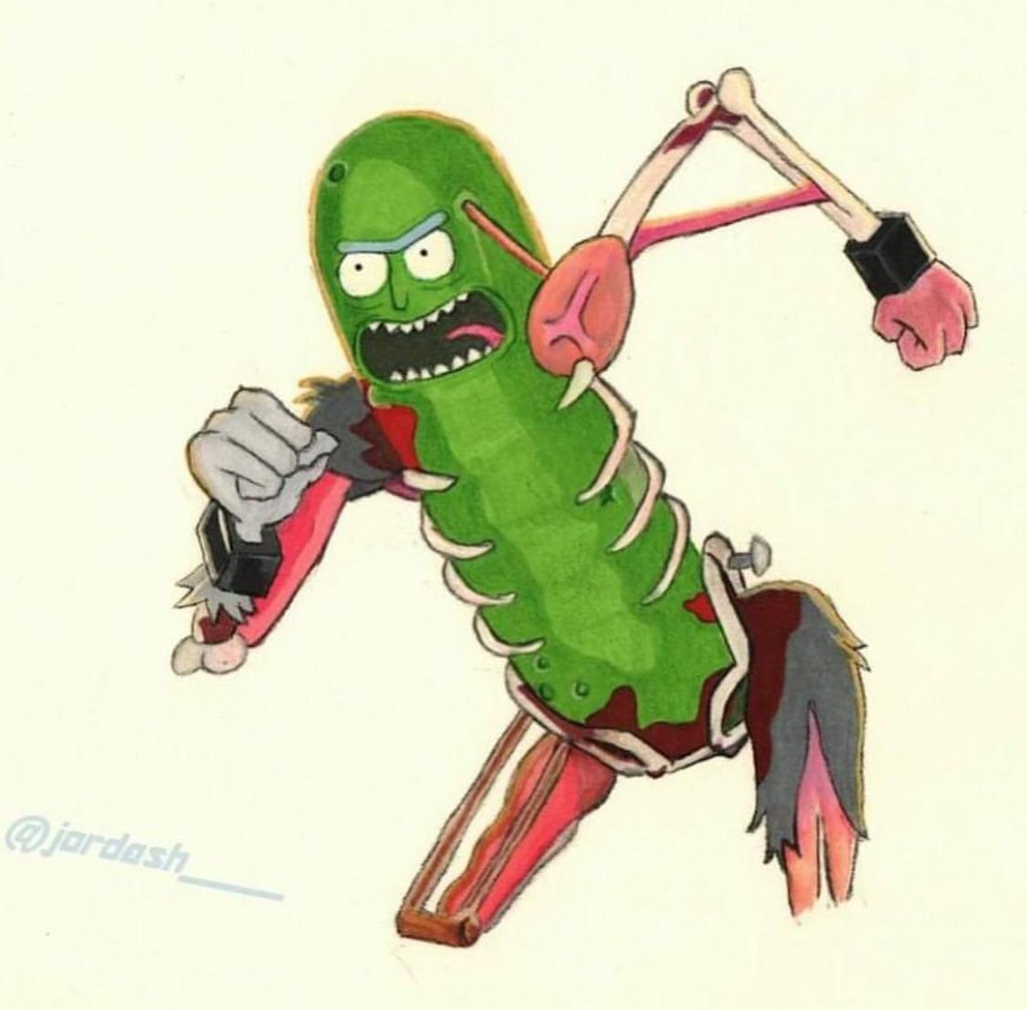 1125x1106 First Post Ever! Pickle Rick I Made What Do You Guys Think