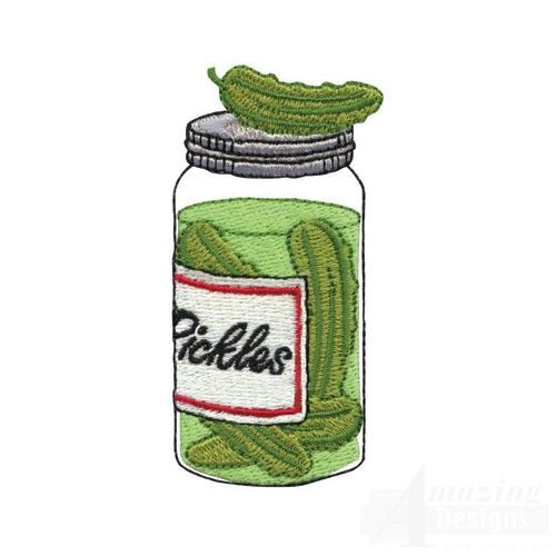 500x500 Mason Jar Drawing Pickles