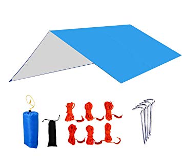 355x323 Leesentec Rain Fly Tent Tarp Shelter Waterproof Camping Tarps