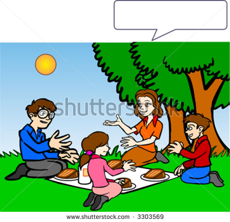 450x434 Family Picnic Clipart
