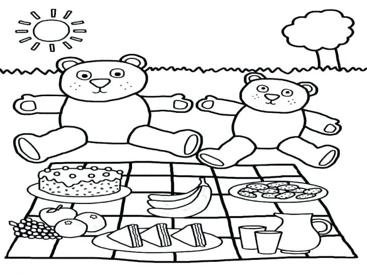 728x546 Coloring Pages Flowers Free Disney For Adults Princesses Picnic