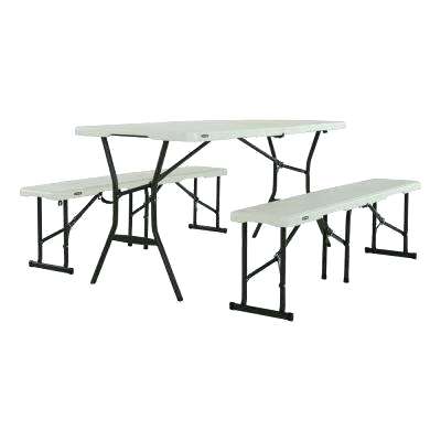 400x400 Picnic Table And Bench Set