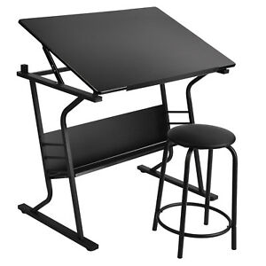 300x300 Adjustable Drafting Table Drawing Desk Station Board Art Craft W