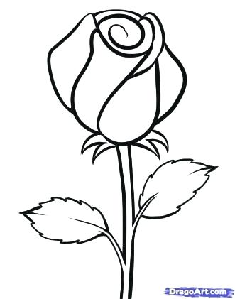331x421 Simple Roses To Draw