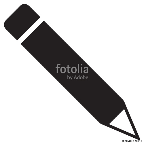 500x500 Pencil Icon Editor Blogging Composer Drawing Symbol Stock Image